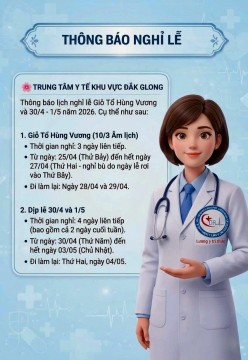 THÔNG BÁO LỊCH NGHỈ LỄ GIỠ TỔ HÙNG VƯƠNG VÀ GIAI PHÓNG MM, QTLĐ